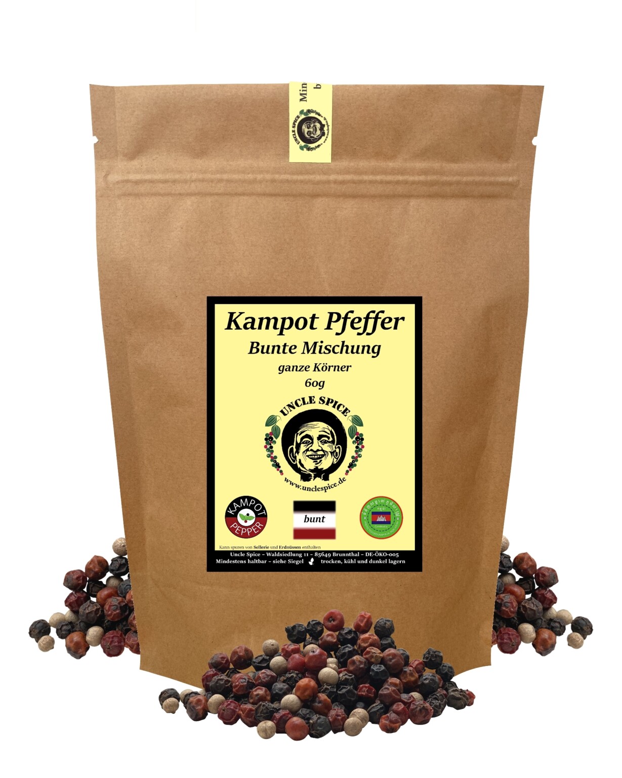 Bunter Kampot Pfeffer - Uncle Spice - Eine Rarität Der Gewürze