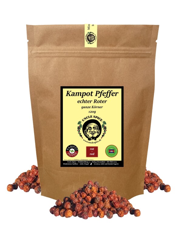 Roter Kampot Pfeffer - Uncle Spice - Eine Rarität Der Gewürze