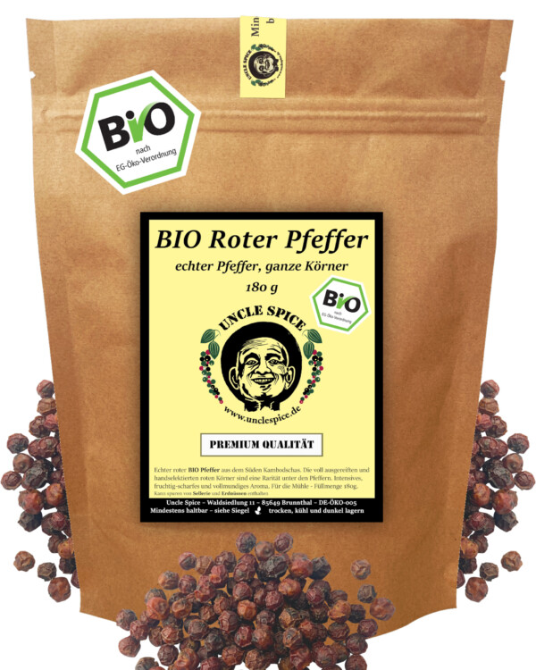 BIO Roter Pfeffer Aus Kambodscha - Eine Rarität Der Gewürze